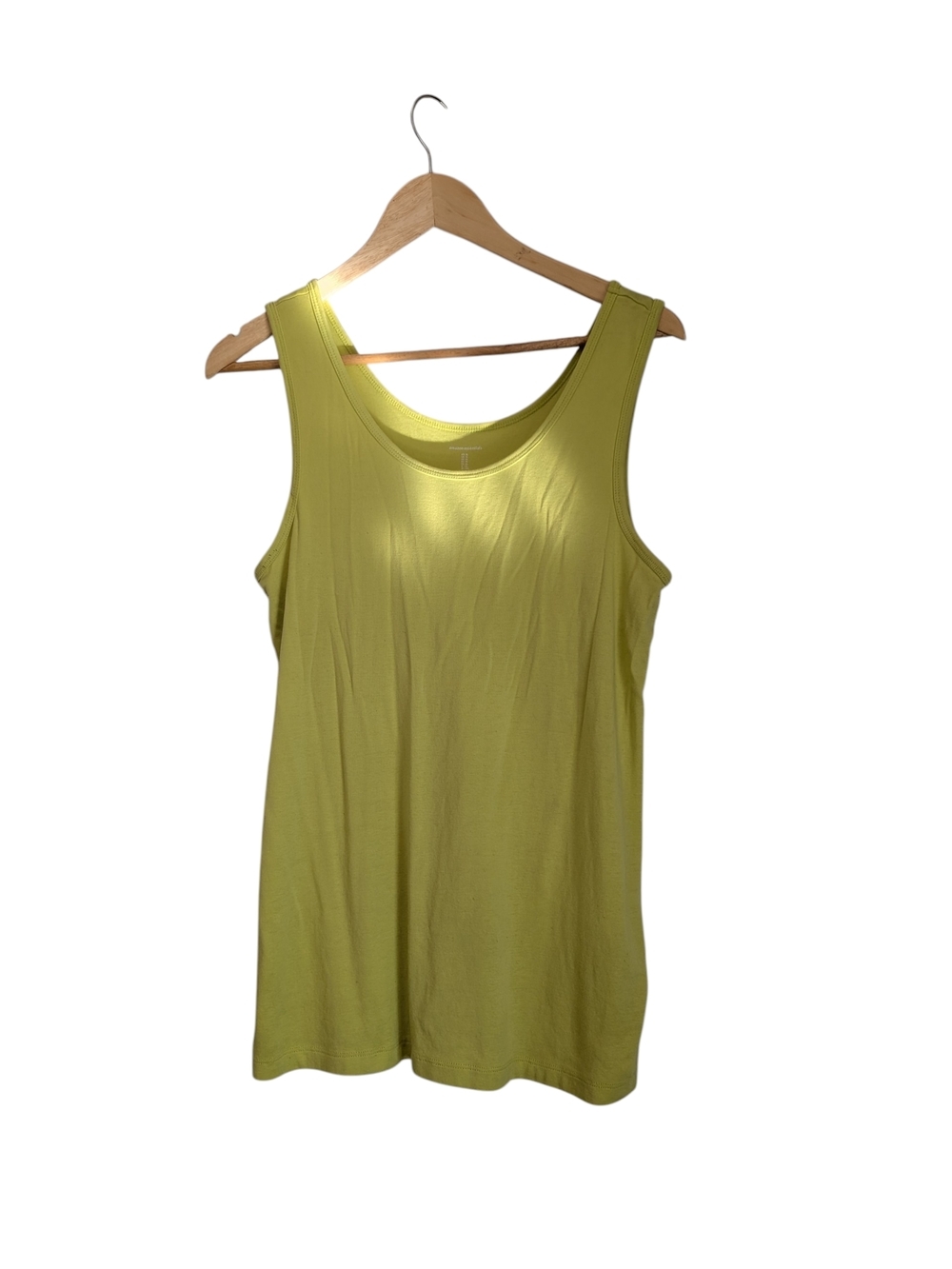 2/$15 Women’s Amazon Essentials Sleeveless Tank Top -Yellow Green-Size X-Large